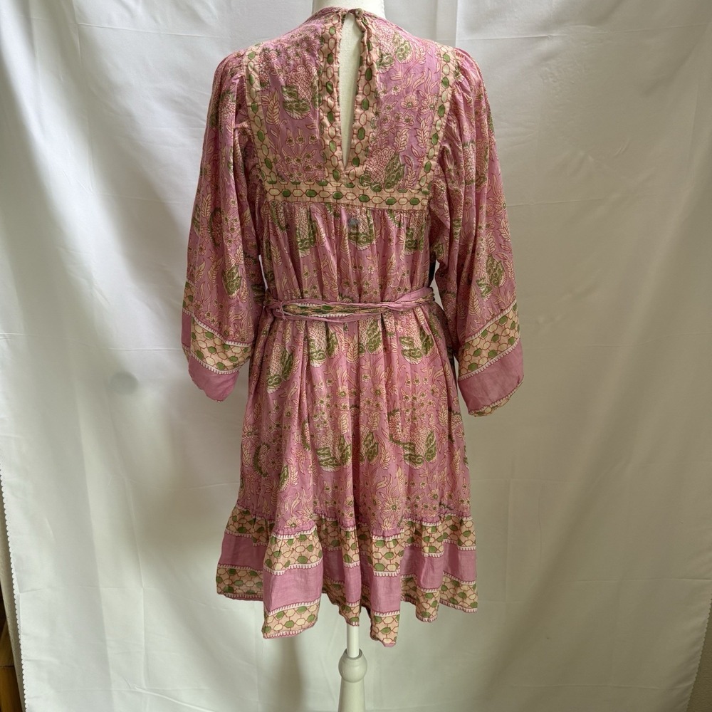 ANTHROPOLOGIE $198 Cleobella Magdalena Wildflower Mini Tunic Dress Size Medium - Picture 8 of 16